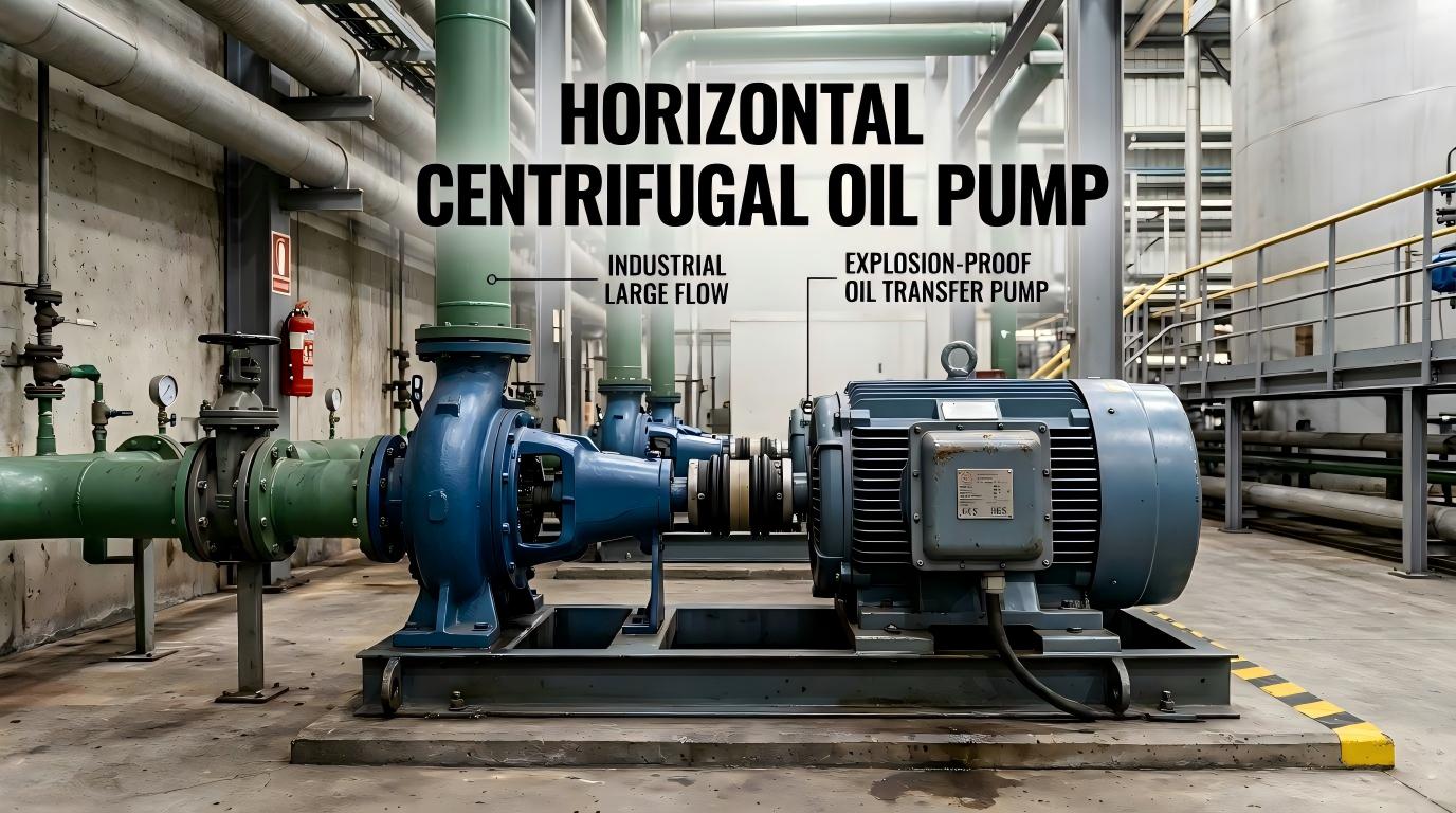 Horizontale Kreiselölpumpe, industrielle explosionsgeschützte Öltransferpumpe mit großem Durchfluss