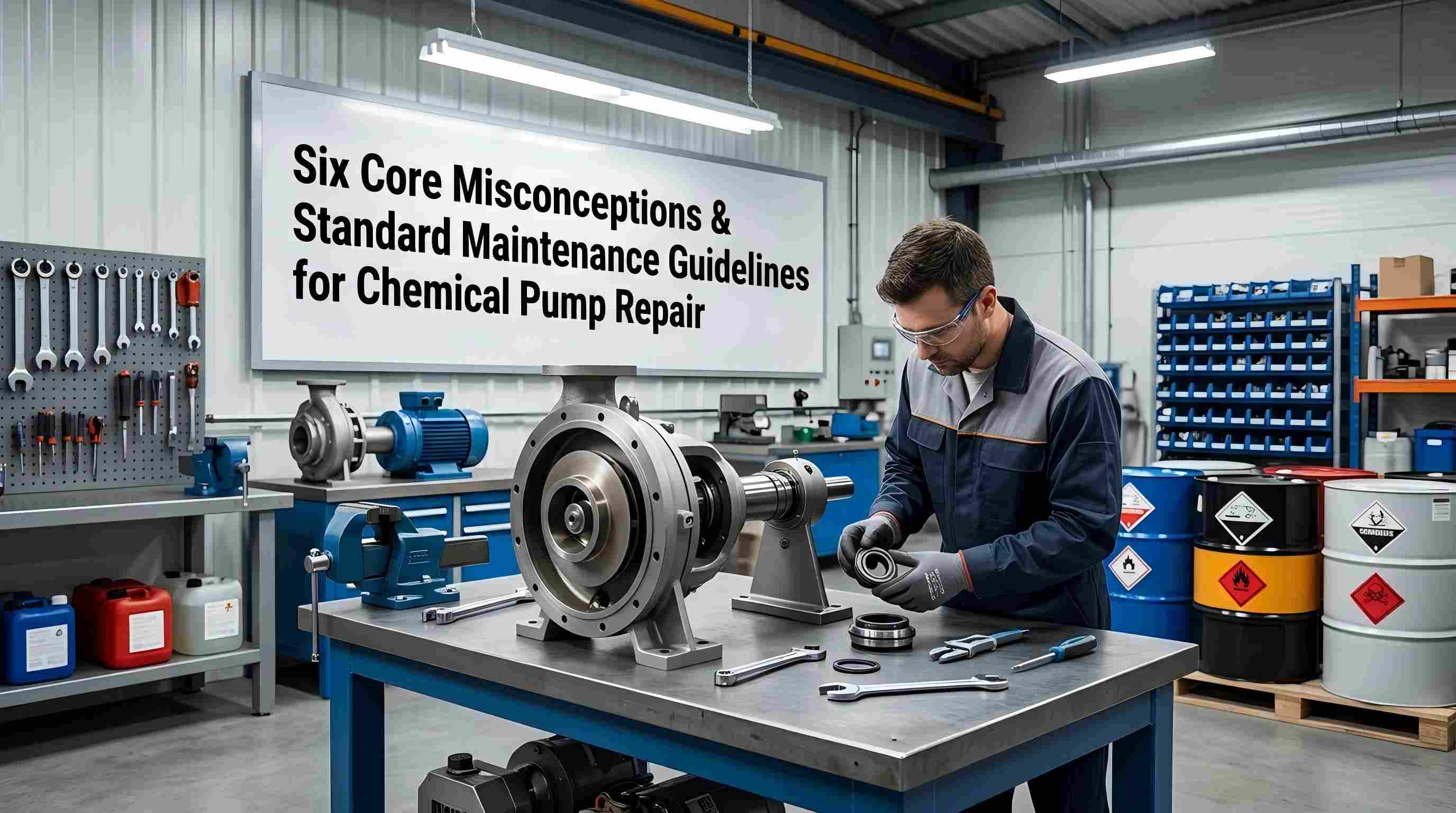 Sechs grundlegende Missverständnisse und Standardwartungsrichtlinien für die Reparatur chemischer Pumpen