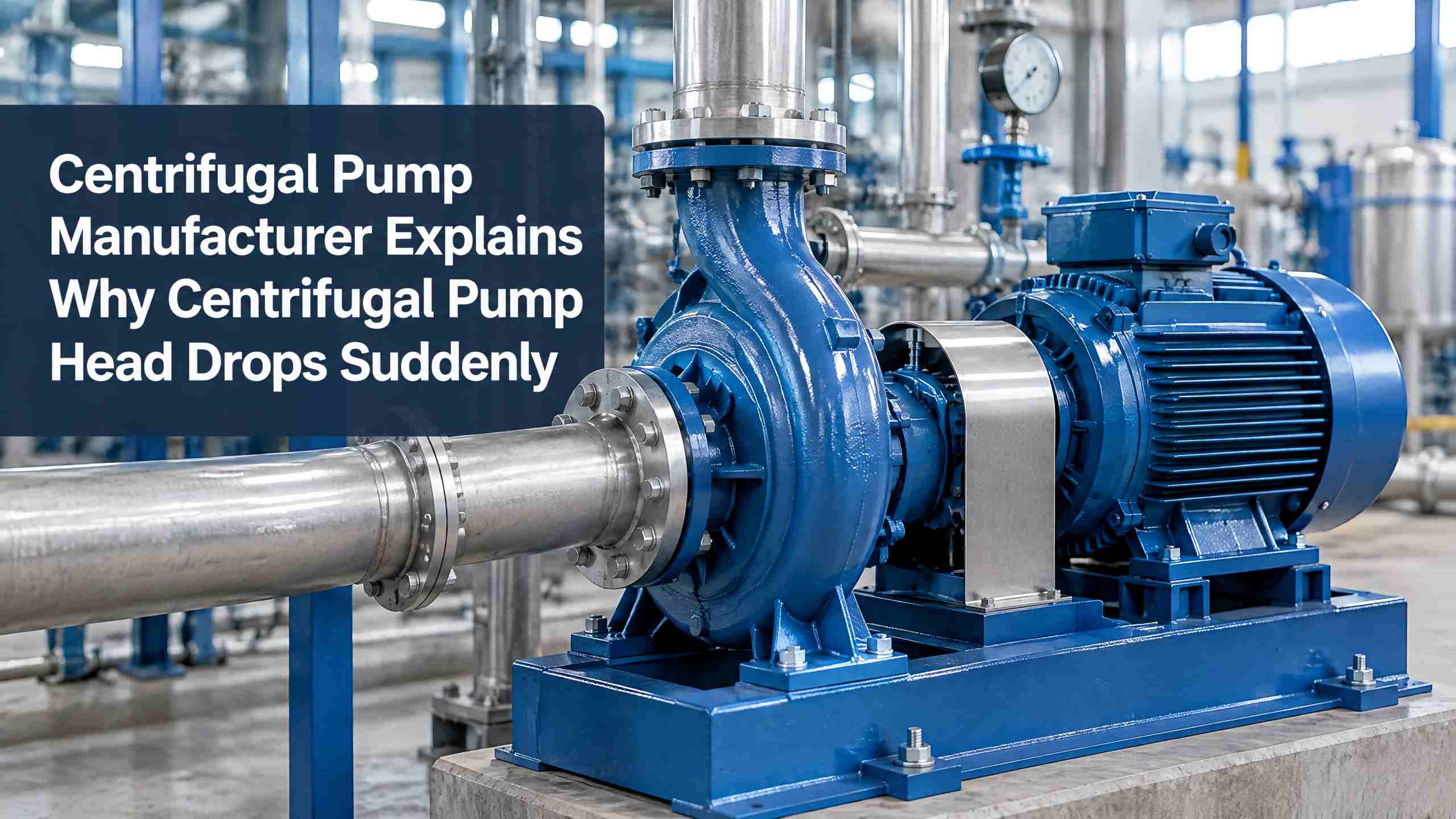Der Hersteller von Kreiselpumpen erklärt, warum die Förderhöhe der Kreiselpumpe plötzlich abfällt