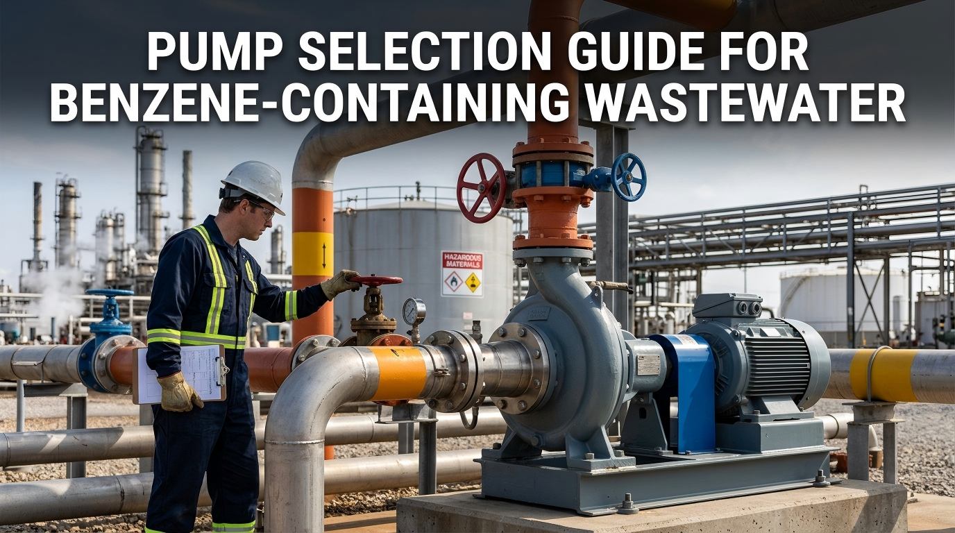 Benzene wastewater pump guid
